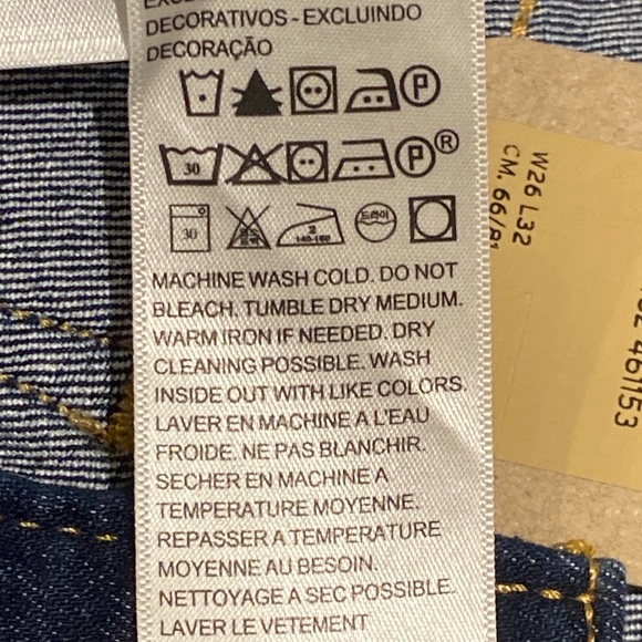 Levi Jeans 26x32 NWT DARK Jean Stretch 314 Shape Straight - Picture 6 of 10